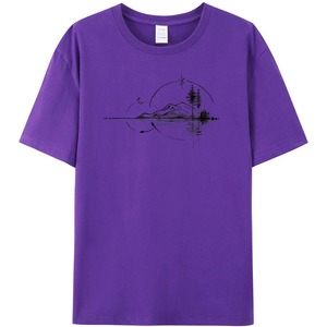 Camiseta Deportiva Amarilla para Hombre, Corte Ajustado, Manga Corta, Cuello Redondo, Diseño Sólido, Tejido de Punto de Spandex/Algodón, Transpirable y Ecológica - Product Image 4