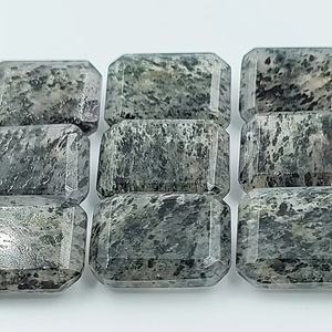 Cuarzo rutilado negro AAA, gema facetada octogonal de 18*13 mm, GEMA 100% NATURAL para la fabricación de joyas a precio de mayoreo. - Product Image 1