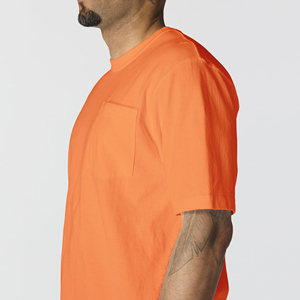 T-shirt homme en coton épais premium, coupe ample, style streetwear de luxe, épaules tombantes, tissu durable. - Product Image 4