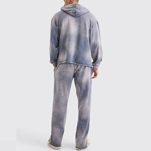 Survêtement délavé à l'acide, tissu doux, coupe décontractée, idéal pour le sport, les tenues décontractées et les vêtements de détente - Product Image 3