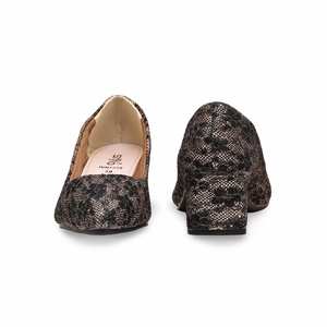 Zapatos de corte negros WN7575, zapatos planos cómodos - Product Image 2