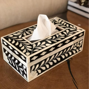 Luxury Bone Inlay Tissue <b>Box</b> Home Hotel Decorative Table Accessories <b>Cheap</b> Price by blossom craft india - Product Image 1
