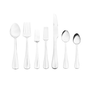 Ensemble de couverts en acier inoxydable, finition miroir, fourchette, couteau, cuillère, style occidental classique, occasion mariage, kit 4 pièces - Product Image 5