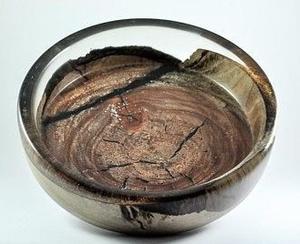 Tazón Único de Madera de Acacia con Resina Epoxi, Acabado Natural, Diseño Artístico de Resina Fluida, Libre de BPA, para Decoración de Mesa de Boda y Regalos - Product Image 4