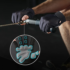 Guantes de Levantamiento de Pesas al por Mayor, Soporte de Muñeca Reforzado, Antideslizantes, para Gimnasio, Entrenamiento, Powerlifting y Fitness - Product Image 5