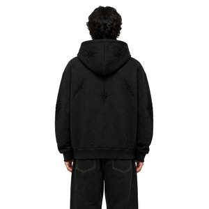 Sudadera con Capucha Personalizada con Bordado 3D de Alta Calidad, Ajuste Holgado, Forro Polar de Algodón de 400 g/m², MOQ Bajo, Sudadera para Hombre - Product Image 3