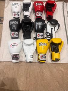 Guantes de Boxeo de Entrenamiento con Estampado Completo, Marca Twins, Último Modelo, Profesionales, para Muay Thai, Cuero Vacuno Genuino, Protección UV - Product Image 3