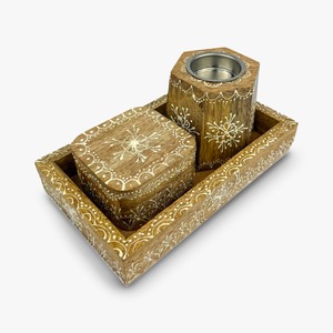 ที่วางไม้กฤษณาแบบอาหรับสุดหรูสำหรับเผาไม้กฤษณาธรรมชาติและบาคูร์ - Product Image 5