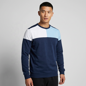 Sudadera de Cuello Redondo con Bloques de Color para Hombre, Corte Regular, Tejido de Algodón, Estilo Casual para Otoño - Product Image 5