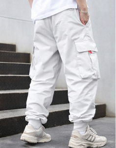 Wholesale Causal Sports Wearing Long Cargo Washed Pants With Side Pockets <b>Stacked</b> <b>Jogger</b> Trousers Man - Product Image 6