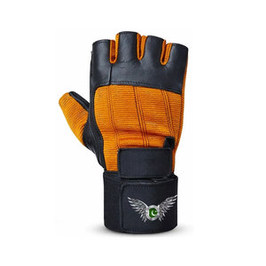 Gants de fitness en cuir PU personnalisés pour hommes, demi-doigts, légers, respirants, durables, pour la musculation - Product Image 3