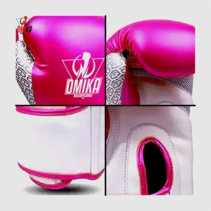 Gants de boxe professionnels légers avec logo personnalisé, design respirant à doigts complets, sangle de poignet réglable, OEM/ODM disponible - Product Image 3