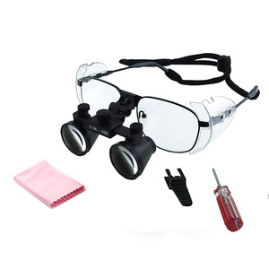 Loupes dentaires haute résolution 2,5X de style Galiléen, loupe chirurgicale avec monture en alliage de nickel pour dentistes et hygiénistes - Product Image 2