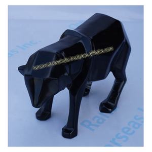 Estatuilla de Animal de Color negro escultura Metal aluminio Animal estatua para el hogar Oficina restaurante Decoración - Product Image 2