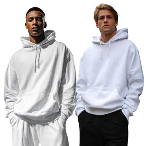 Sudadera con Capucha Oversize para Hombre, Estilo Urbano de Invierno, Hombros Caídos, Forro Polar de 500 GSM, Sudadera Pesada - Product Image 1