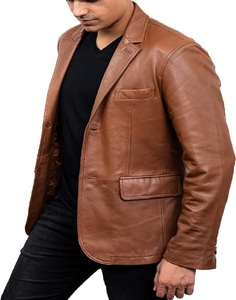 Create Budget Friendly High Quality Men <b>Leather</b> <b>Jackets</b> Featuring Fashionable Long Sleeves in Stylish Designs for All Occasions - Product Image 1