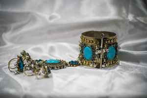 Últimos conjuntos de collar y aretes étnicos indios chapados en oro para mujer, joyería de fiesta de primera calidad - Product Image 3