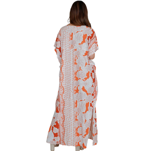 Vestido Largo Maxi con Estampado Floral para Mujer, Ropa de Vacaciones - Product Image 3