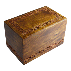 Urnas funerarias simples de madera pulidas y hechas a mano, urnas de cremación de madera Natural para cenizas, diseño - Product Image 6