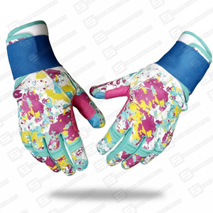 New Unique Sublimation Design Leather Catcher Baseball Batting Gloves Right-Handed Customized Long Cuff Lightweight Non-Slip - Product Image 2