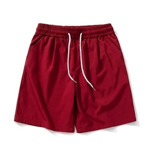 Men's Daily Running Shorts 100% Cotton Anti-UV & Breathable Mid Waist Drawstring Closure Hip Hop Style - Product Image 1