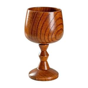 NEHA ENTERPRISES Gobelet en bois fait main, design indien traditionnel, forme durable, verre à vin écologique 401-500ml pour mariage - Product Image 1