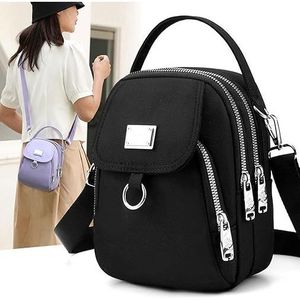 Sac à bandoulière simple en nylon pour femme, sac à main multi-poches pour le travail - Product Image 5