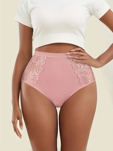 Women's Breathable Seamless G-String Panties Floral Lace Design Sexy Style Plus Sizes Comfortable Waist Logo - Product Image 3