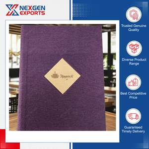 Carpeta de menú de cuero PU de alta calidad, 100% de calidad garantizada, la más vendida, para restaurantes y hoteles, del fabricante líder de la India. - Product Image 2