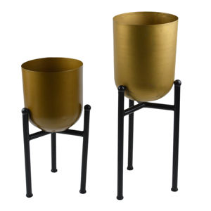 Maceta Metálica Moderna para Plantas de Interior, Soporte para Plantas Verdes, Maceta de Metal Sólido - Product Image 3