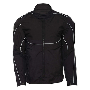 Retro Blue Mens <b>Biker</b> Nylon Windbreaker <b>Jacket</b> Custom Embroidery Logo Windproof Full Zip Streetwear - Product Image 6