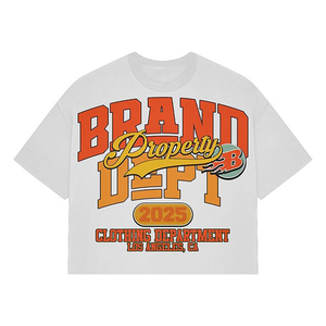 เสื้อยืดโอเวอร์ไซส์ Heavyweight 260 GSM ผ้าฝ้าย 100% ทรงไหล่ตก พิมพ์ลายกราฟิกตามสั่ง สำหรับผู้ชาย - Product Image 2