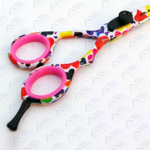 Ciseaux et tondeuses de coiffure en acier 440C pour salon de coiffure, ciseaux de barbier multicolores, coupe de cheveux, marque privée - Product Image 2
