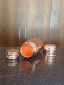Botella de Agua de Cobre Martillado de 1L, Ecológica, Hecha a Mano, Estilo Vintage, para Uso Doméstico, Ayurveda, Yoga, Acabado Antiguo Pulido - Product Image 6