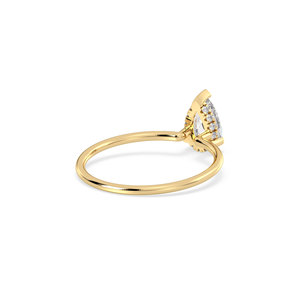 Bague de fiançailles REYES, nouvelle arrivée, argent sterling 925, coupe poire, 0,84 carat, moissanite VVS, pour femme, certifiée GRA, bijoux fins - Product Image 4