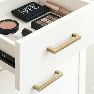 Contemporary Square Zinc Alloy Brushed <b>Gold</b> <b>Cabinet</b> Handles Drawer Pulls for Kitchen Dresser Furniture-Durable Eco-Friendly - Product Image 6