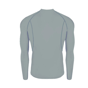 บริการ OEM เสื้อแรชการ์ดผู้ชาย ระบายอากาศ แห้งเร็ว แขนยาว ผ้าโพลีเอสเตอร์ผสมสแปนเด็กซ์ ใช้ได้ทุกฤดู ปรับแต่งสี/โลโก้ได้ - Product Image 6