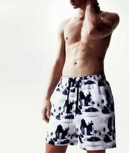 Pantalones cortos de poliéster deportivos para hombre con diseño personalizado estampado por sublimación, pantalones cortos de malla de verano para hombre - Product Image 5