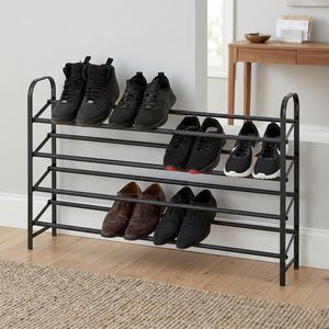 Zapatero Moderno OEM de 4 Niveles, Expandible y Ajustable, 71x21x5.5cm, de Metal y Hierro, para Entrada o Sala de Estar - Product Image 1