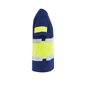 Vêtements de travail personnalisés pour la construction, chemises de sécurité haute visibilité pour hommes, t-shirts réfléchissants respirants à séchage rapide en spandex/polyester - Product Image 4