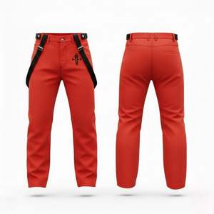 Pantalon de ski pour homme personnalisé, imperméable 10 000 mm, isolation polaire 240 g, fermeture auto-agrippante, 100 % polyester, couleur unie - Product Image 1