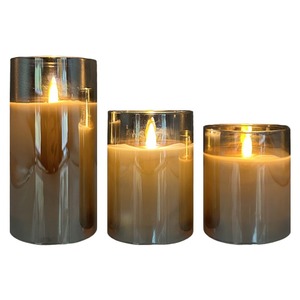 TOOWIN Rechargeable and Remote-Controlled, Glass or Acrylic Paraffin Wax Led Flameless Candle, Concert Restaurant Decoration - Product Image 3