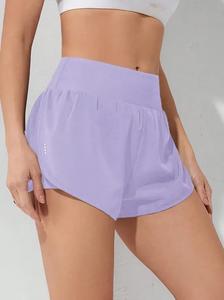Shorts de sport respirants 2-en-1 pour femmes – Taille mi-haute avec cordon de serrage, séchage rapide, pour la gym, le tennis et l'entraînement, avec poches - Product Image 4