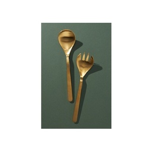 Professional grade Metal salad server set designed for <b>chefs</b> and home cooks who value durability and style - Product Image 6