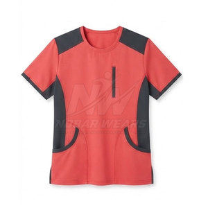 Uniforme Médico de Trabajo con Cuello Redondo y Manga Corta, Diseñado para Profesionales Médicos en Entornos Hospitalarios y Clínicos - Product Image 2
