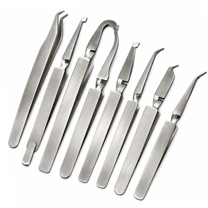 Ensemble de pinces pour la pose d'attaches orthodontiques, en acier inoxydable, à action inversée, pour les procédures de collage dentaire - Product Image 2