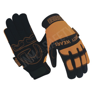 Gants de sécurité en cuir synthétique respirants, laminés en Spandex, pour mécaniciens industriels et soudeurs – Protection supérieure – Vente chaude - Product Image 2