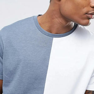 Camiseta de Algodón Regular para Hombre, Camiseta Color Block - Azul, Camiseta Better Basics, Personalizada para Hombre - Product Image 3