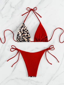 Traje de Baño para Mujer, Modelo K1360, Conjunto de Bikini, Traje de Baño de Cintura Alta, Bikini Tipo Tanga, Ropa de Playa - Product Image 3