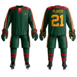 Uniforme de Hockey sobre hielo Unisex, uniforme de alta calidad con logotipo bordado, oferta - Product Image 6